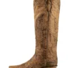 Corral Women's Vintage Brown Eagle Overlay Tall Western Boots - Snip Toe