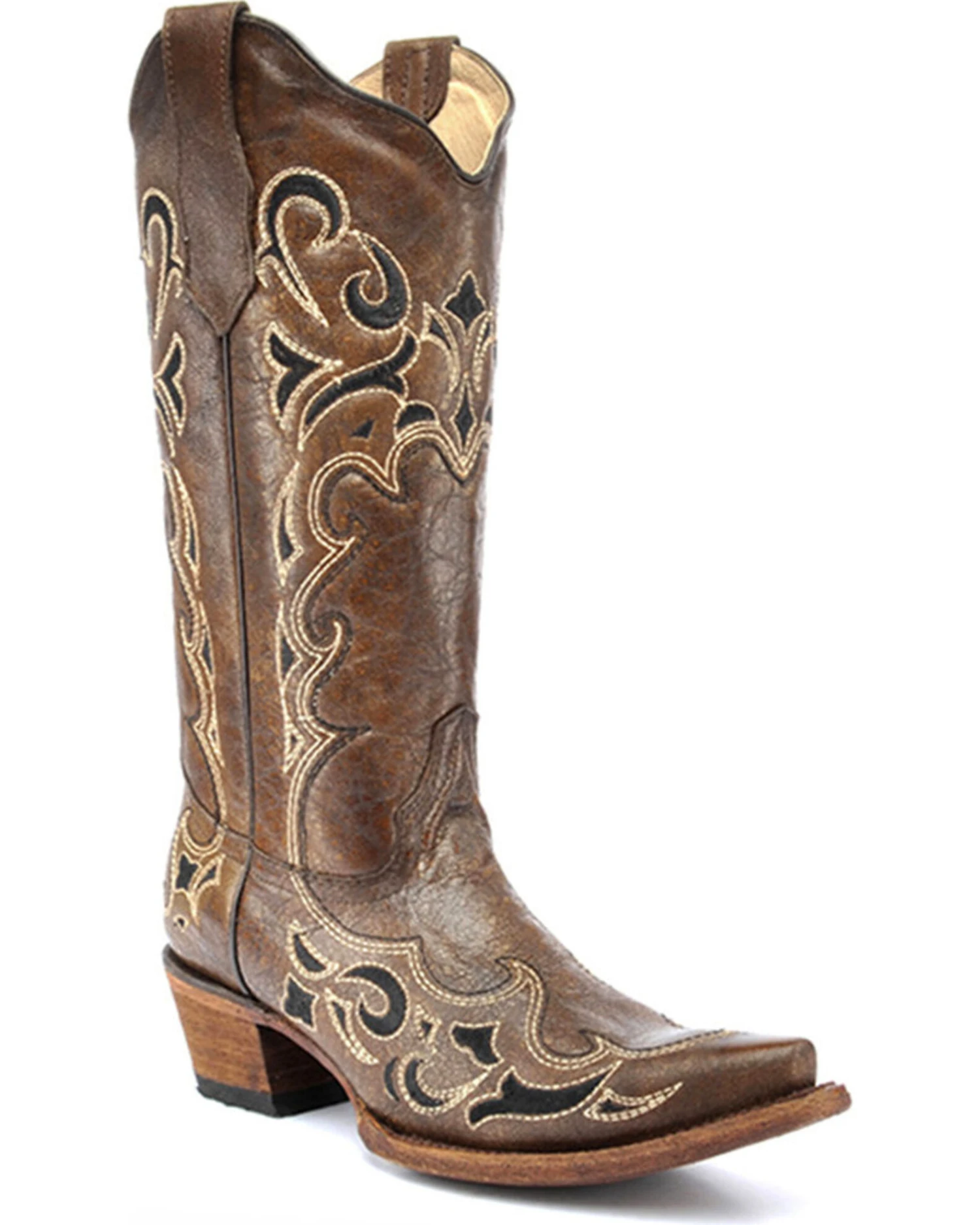 Circle G Women's Honey Side Embroidered Boots - Snip Toe - Image 5