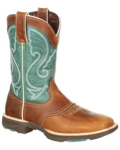 Durango Women's Saddle Western Boots - Broad Square Toe