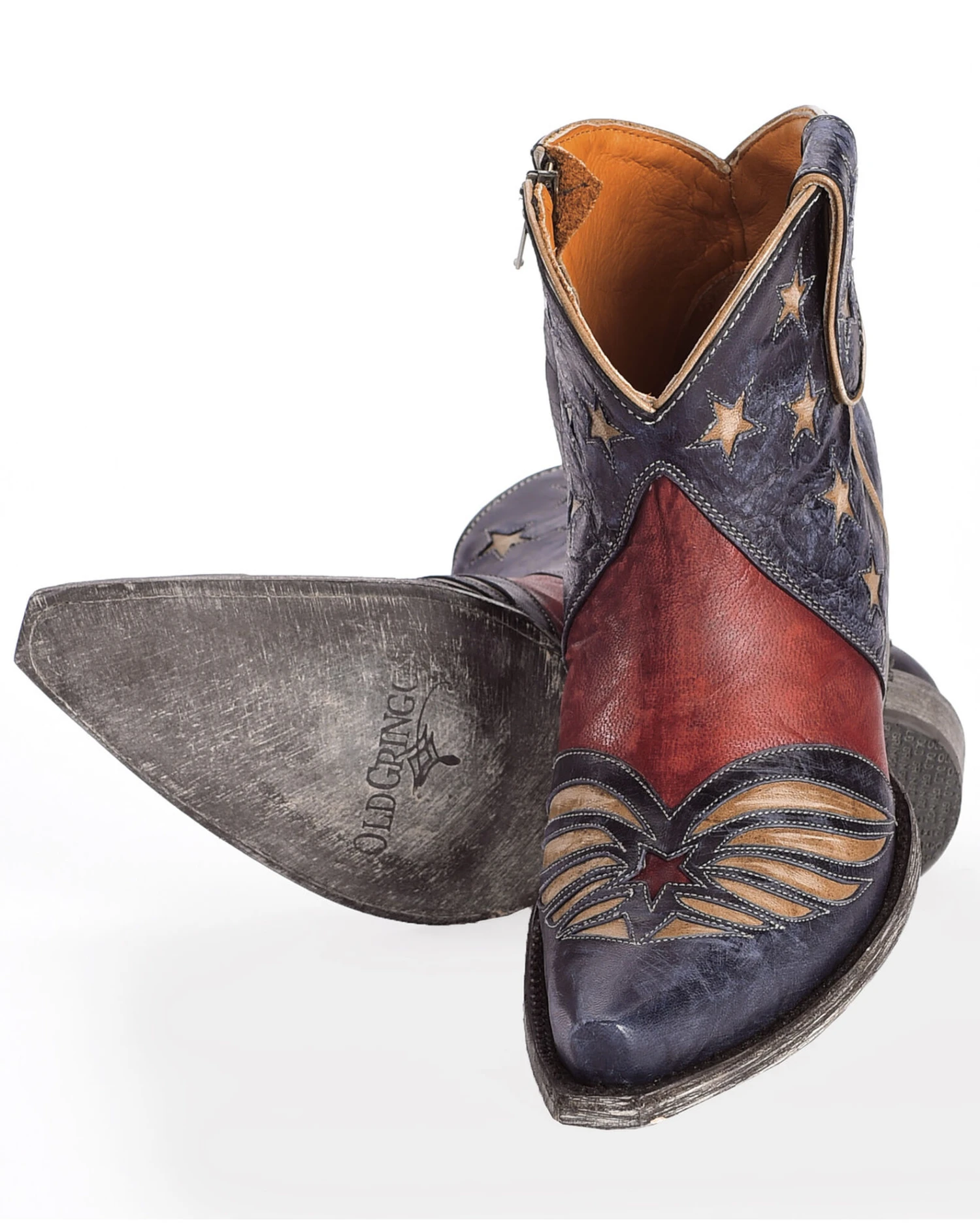 Old Gringo Women's United Patriotic Booties - Snip Toe - Image 3