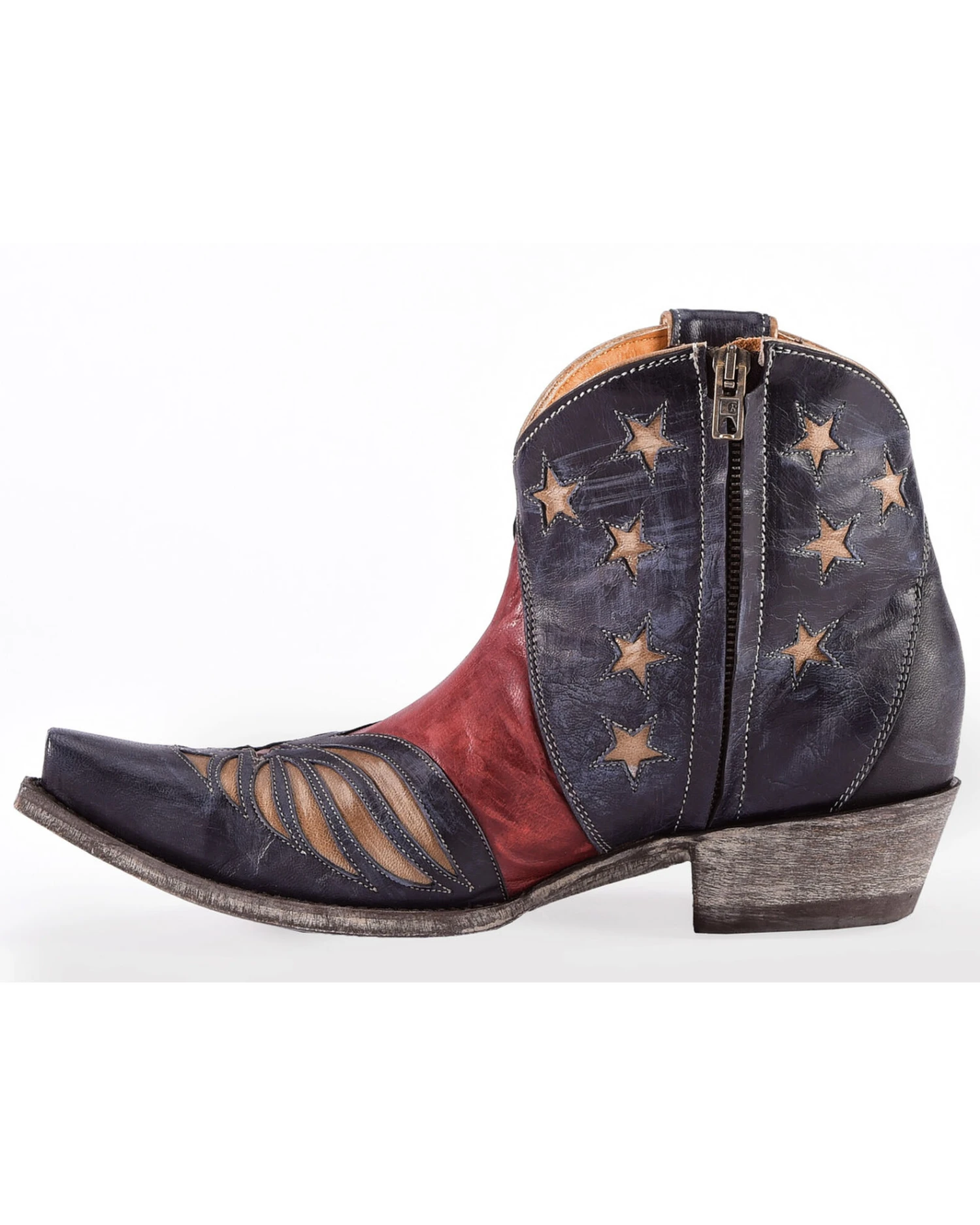 Old Gringo Women's United Patriotic Booties - Snip Toe - Image 5