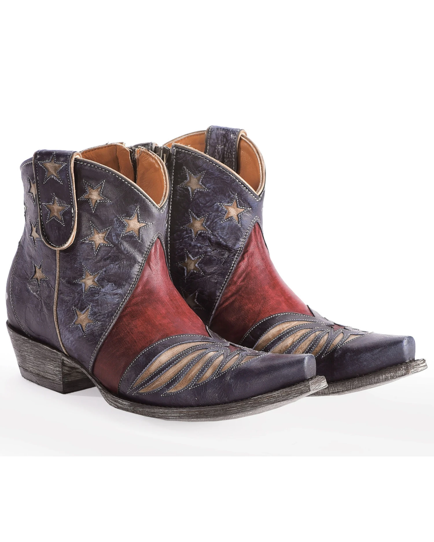 Old Gringo Women's United Patriotic Booties - Snip Toe - Image 6