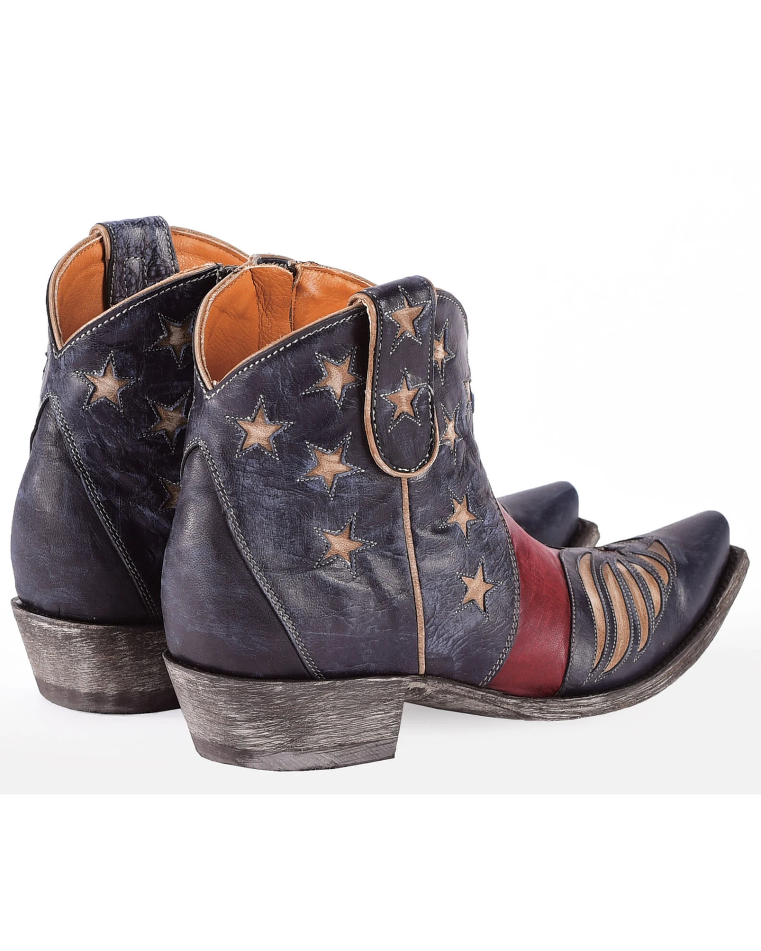 Old Gringo Women's United Patriotic Booties - Snip Toe - Image 8