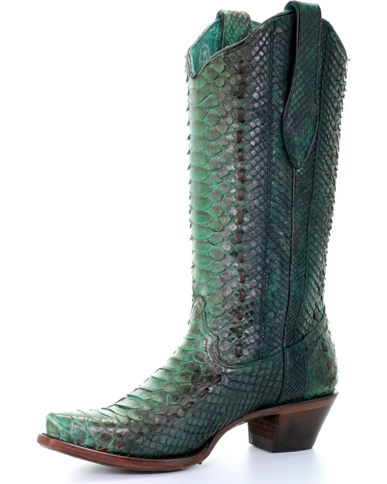 Corral Women's Full Python Woven Western Boots - Snip Toe - Image 6