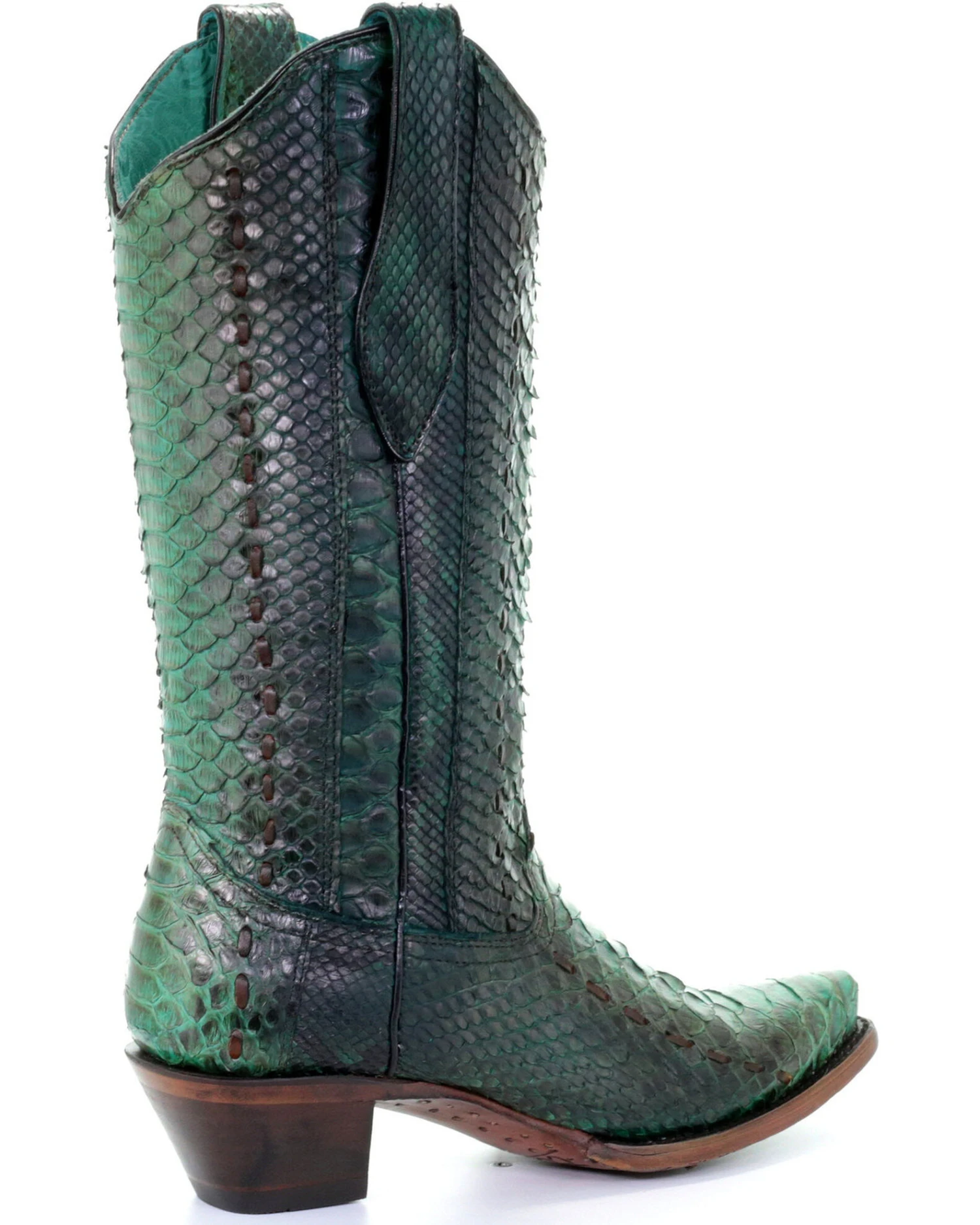 Corral Women's Full Python Woven Western Boots - Snip Toe - Image 4