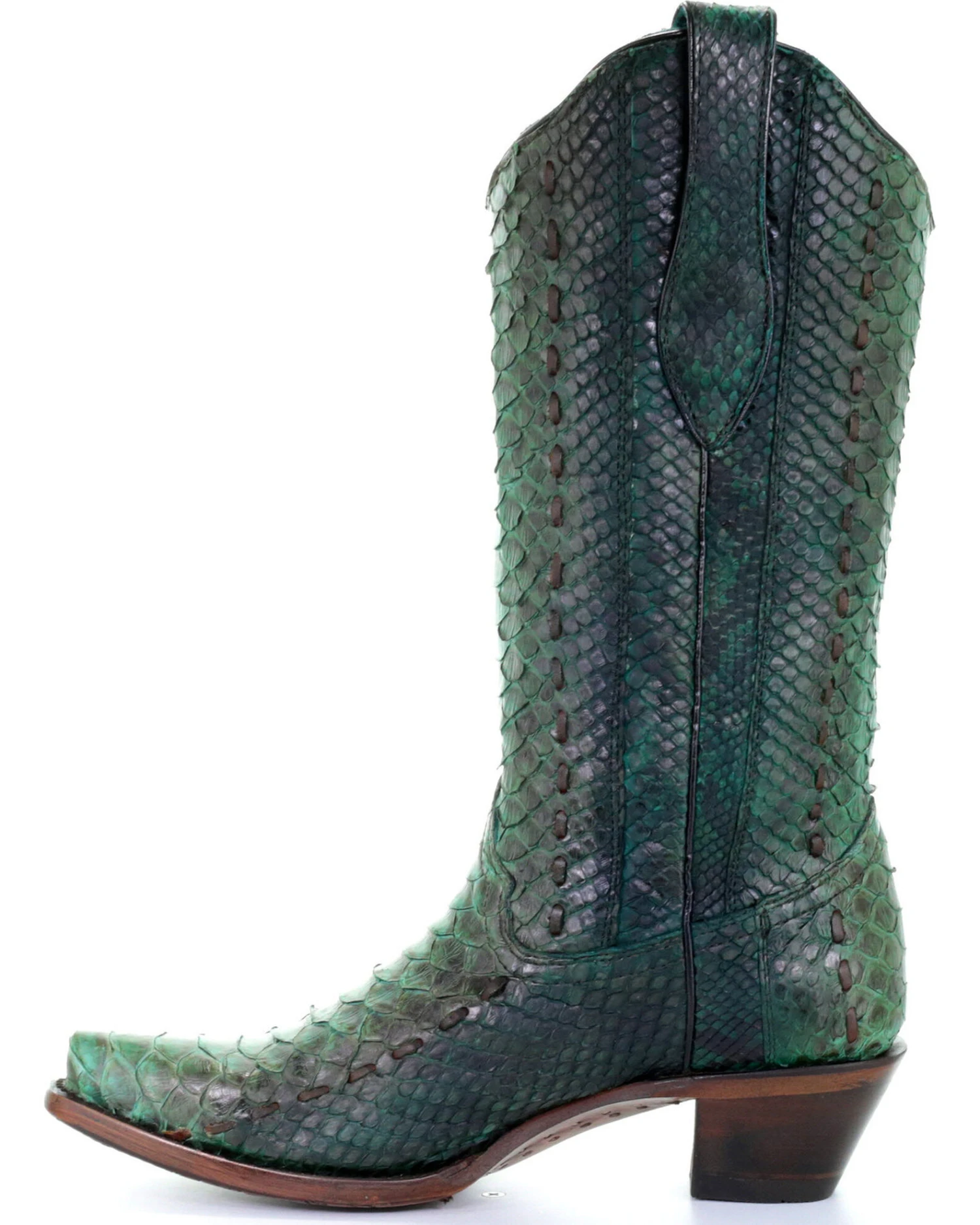 Corral Women's Full Python Woven Western Boots - Snip Toe - Image 7