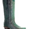 Corral Women's Full Python Woven Western Boots - Snip Toe