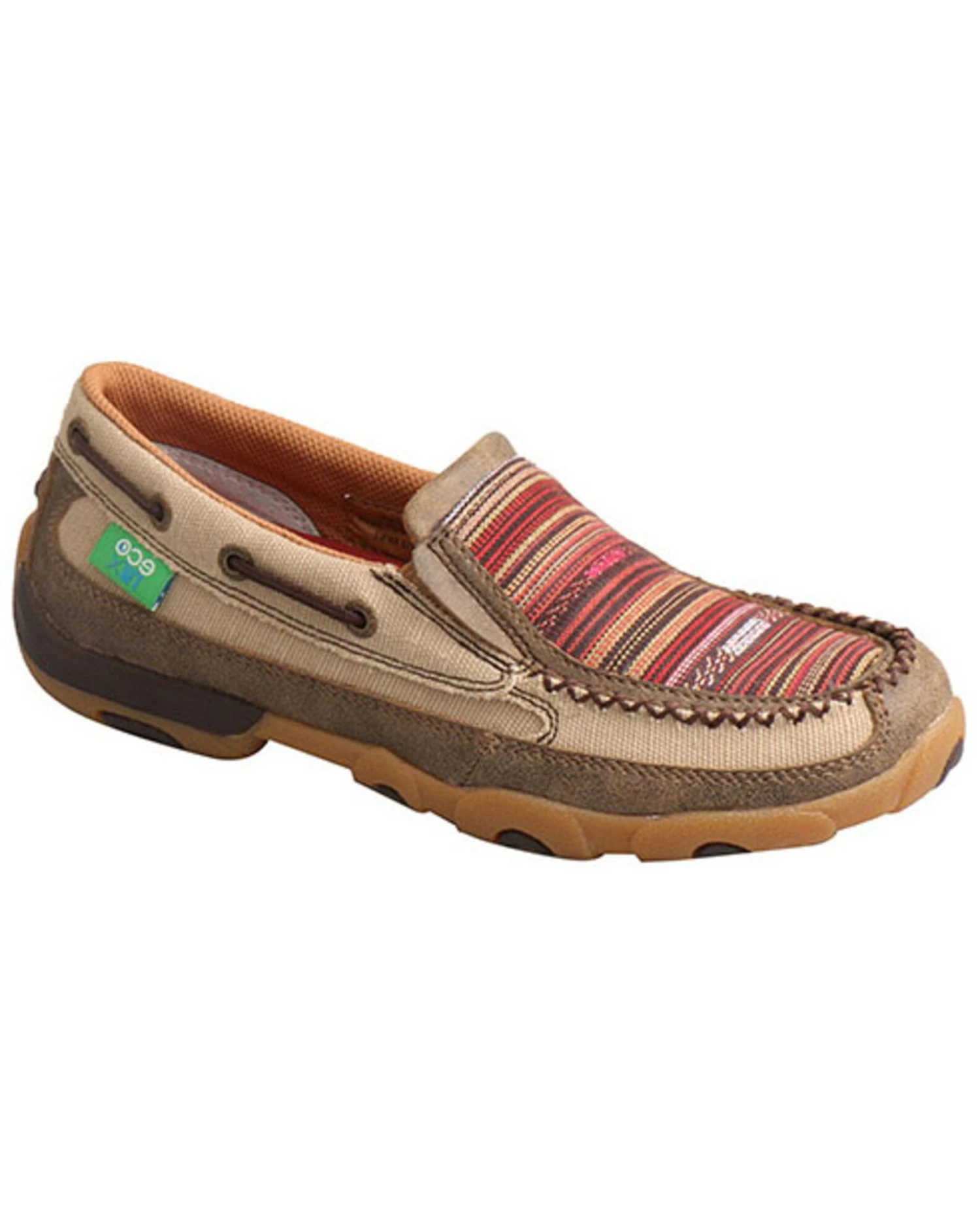 Twisted X Women's Multicolor ECO TWX Driving Moccasin Shoes - Moc Toe - Image 6
