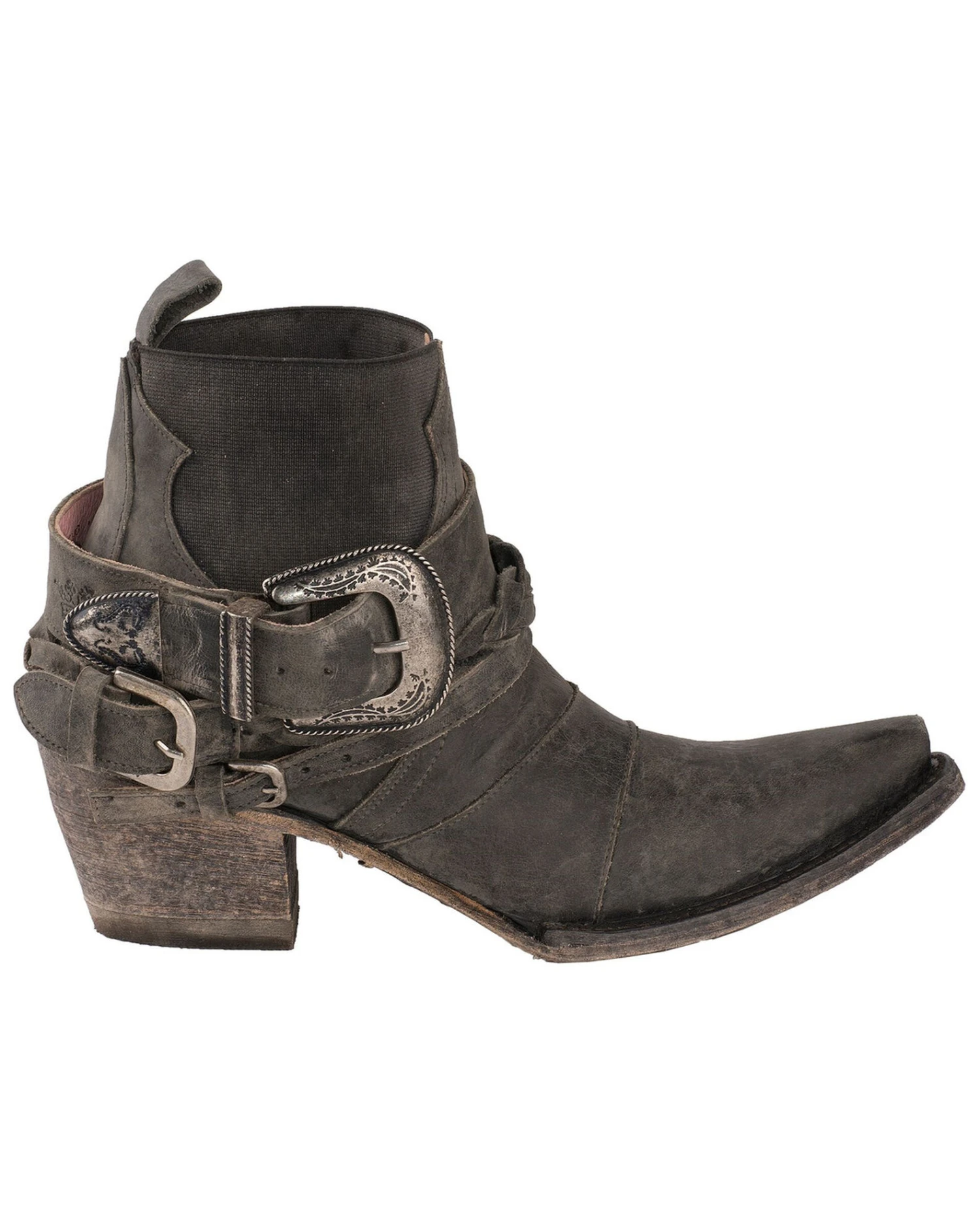 Junk Gypsy By Lane Women's HWY 237 Distressed Booties - Snip Toe - Image 6