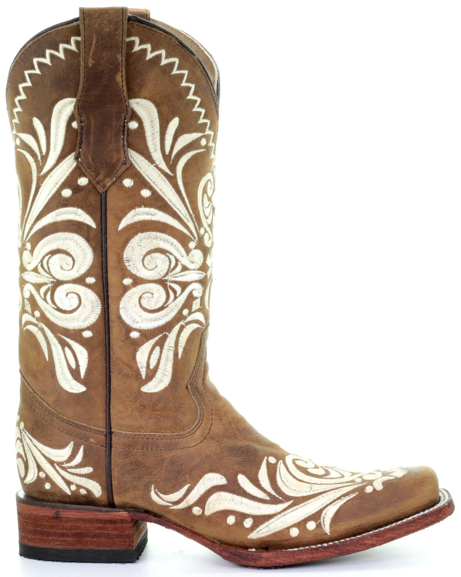 Circle G Women's Embroidery Western Boots - Square Toe - Image 2