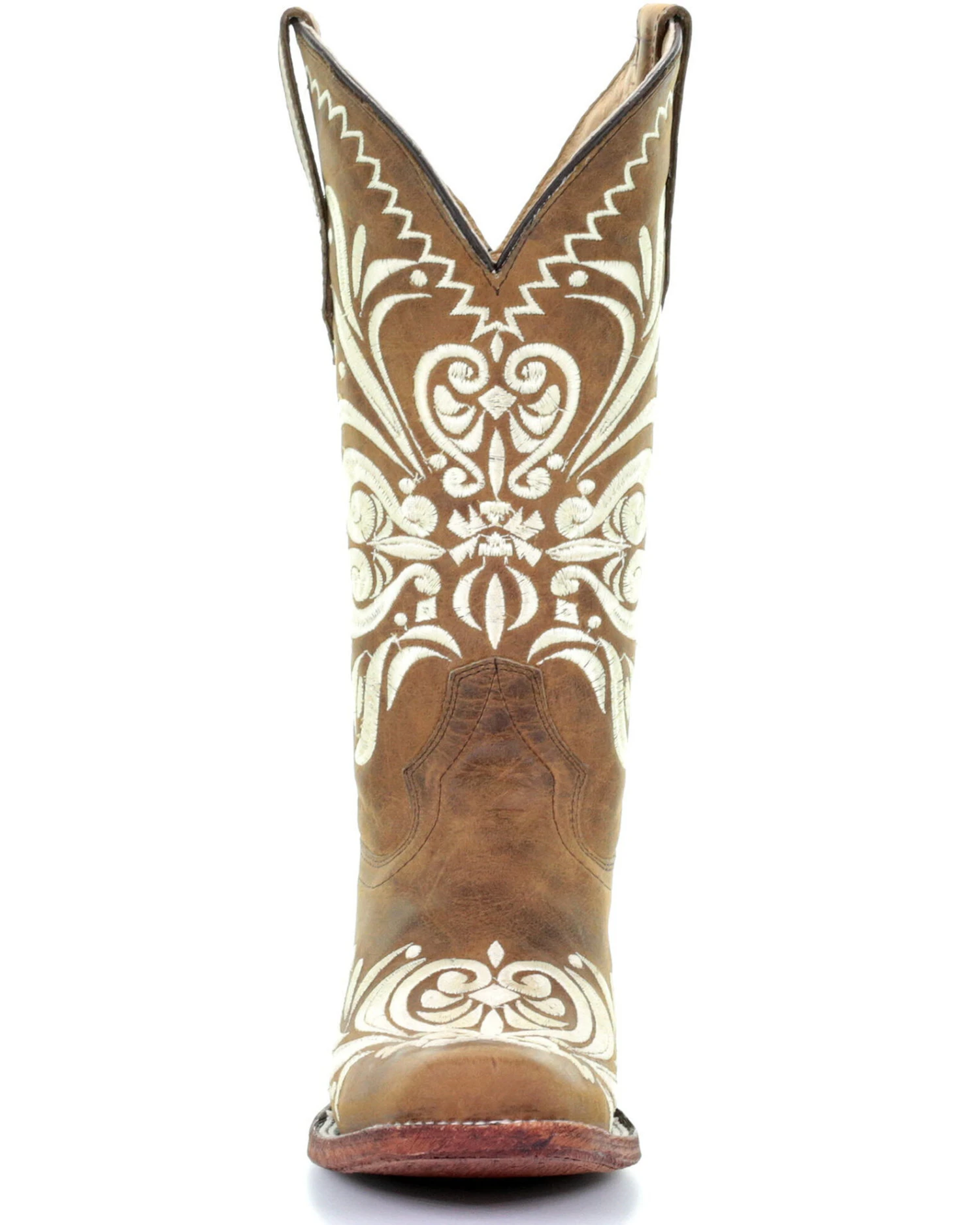 Circle G Women's Embroidery Western Boots - Square Toe - Image 3