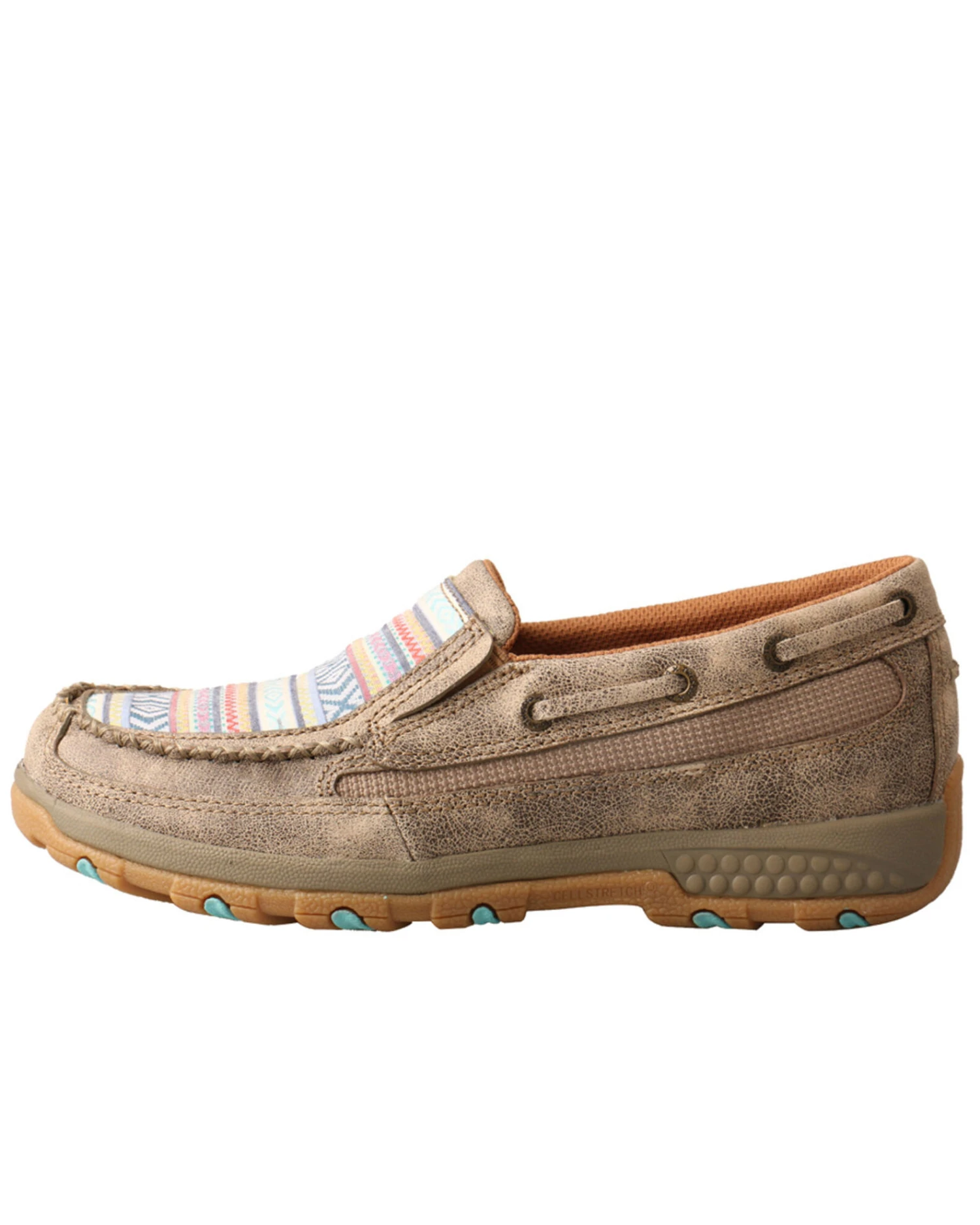 Twisted X Women's CellStretch Boat Shoes - Moc Toe - Image 6