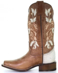 Corral Women's Honey Floral Western Boots - Square Toe