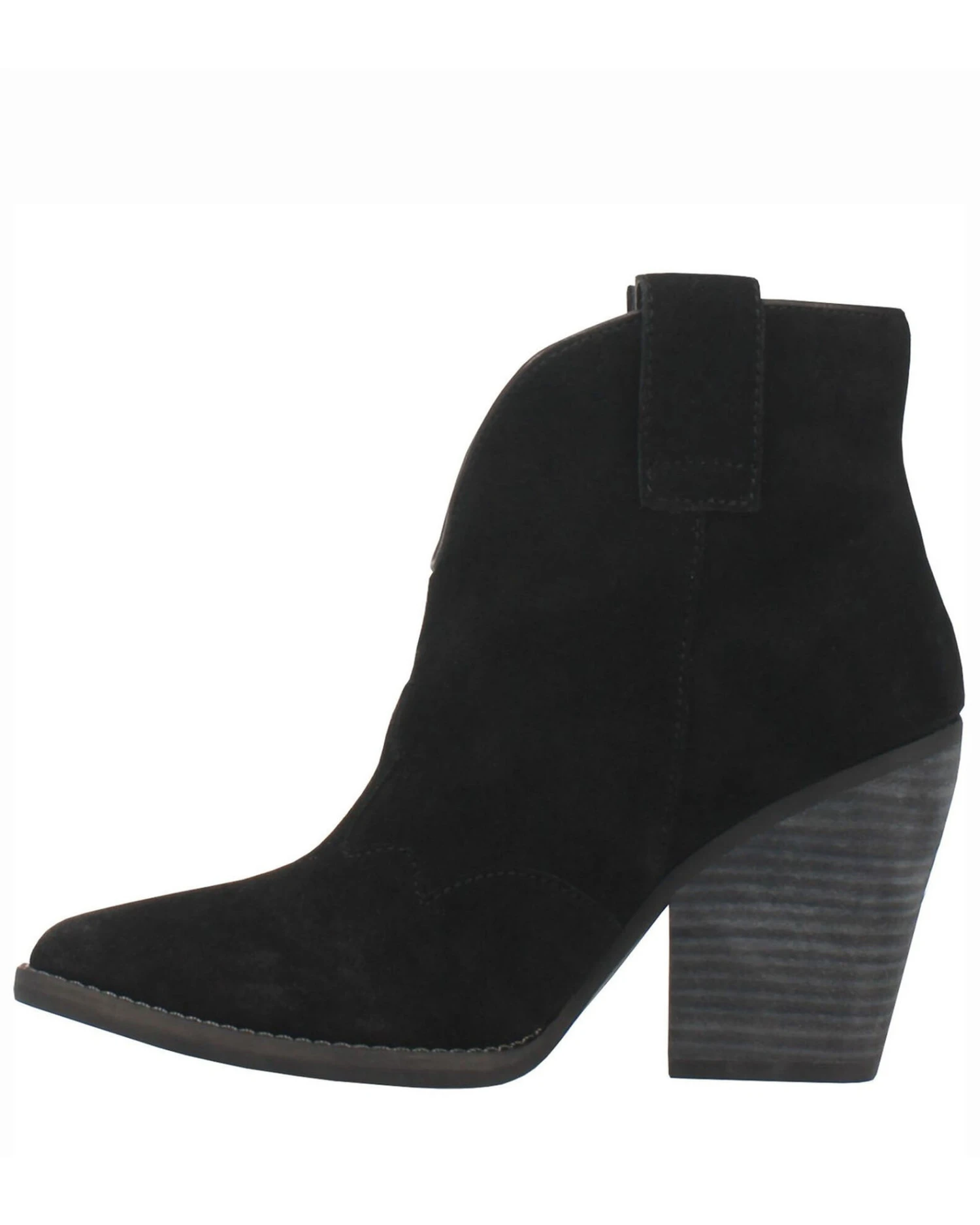 Dingo Women's Black Flannie Fashion Booties - Round Toe - Image 2