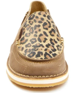 RANK 45 Women's Leopard Print Casual Shoes - Moc Toe