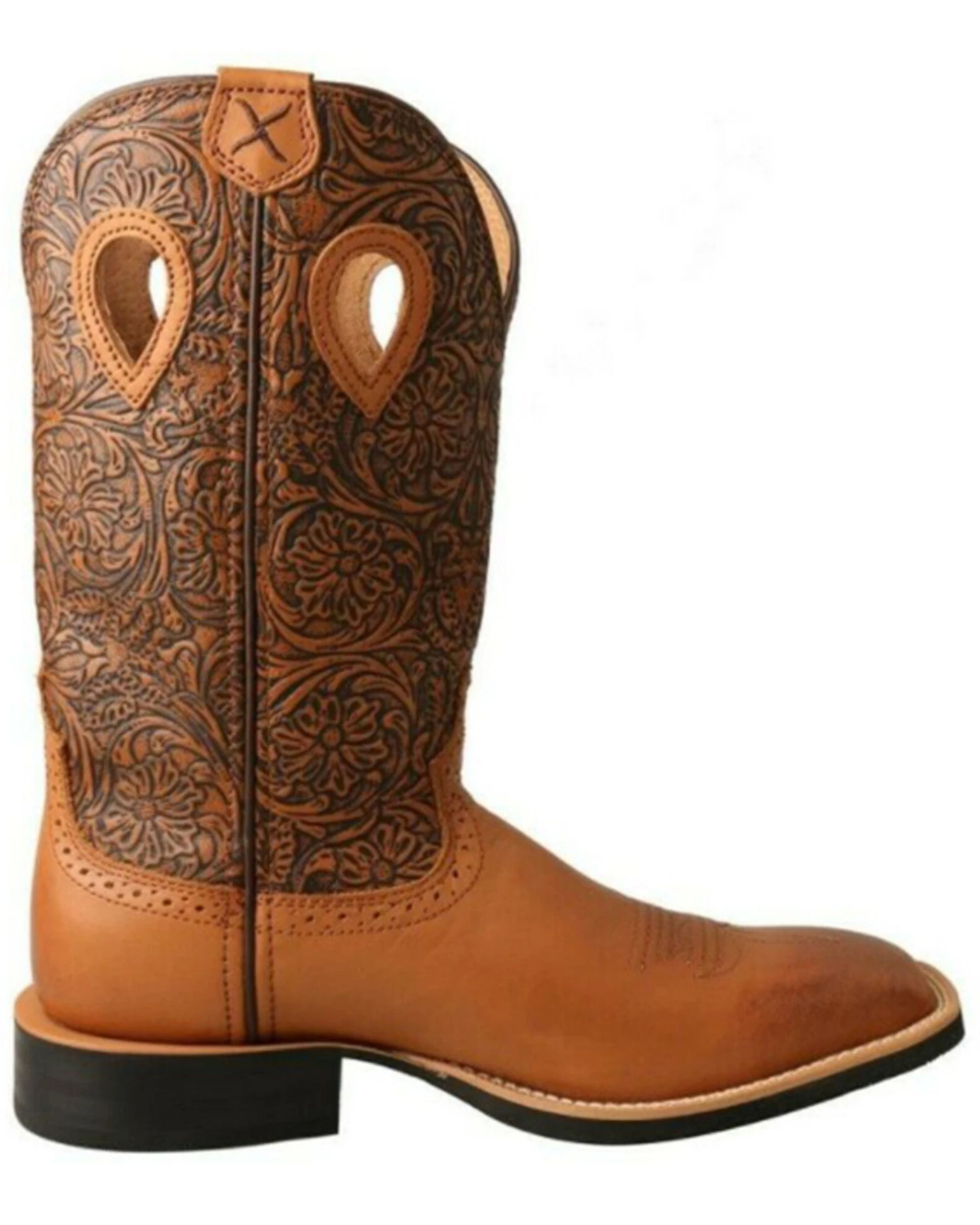 Twisted X Women's Ruff Stock Western Performance Boots - Broad Square Toe - Image 3