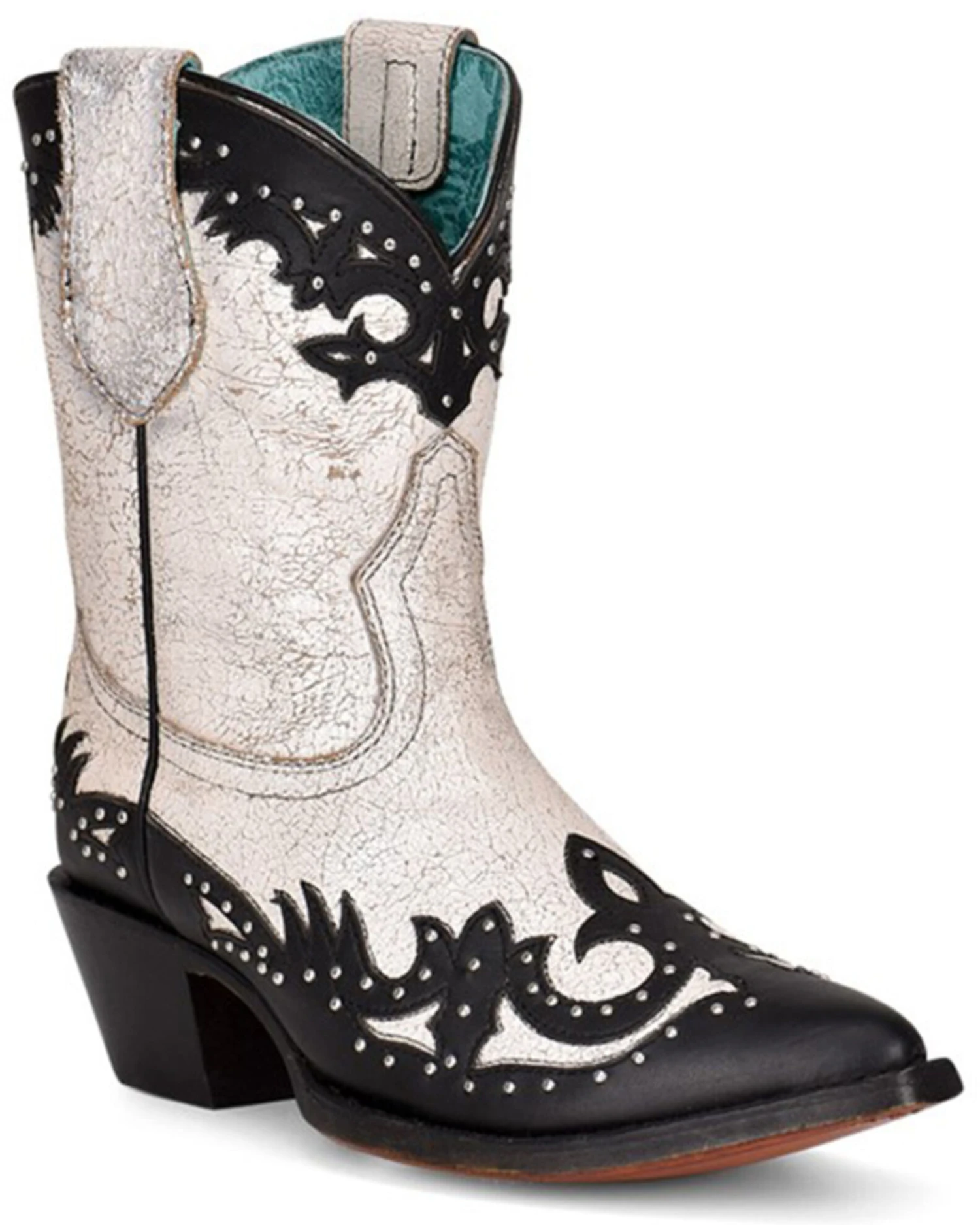 Corral Women's Black Overlay & Studs Western Boots - Pointed Toe - Image 5