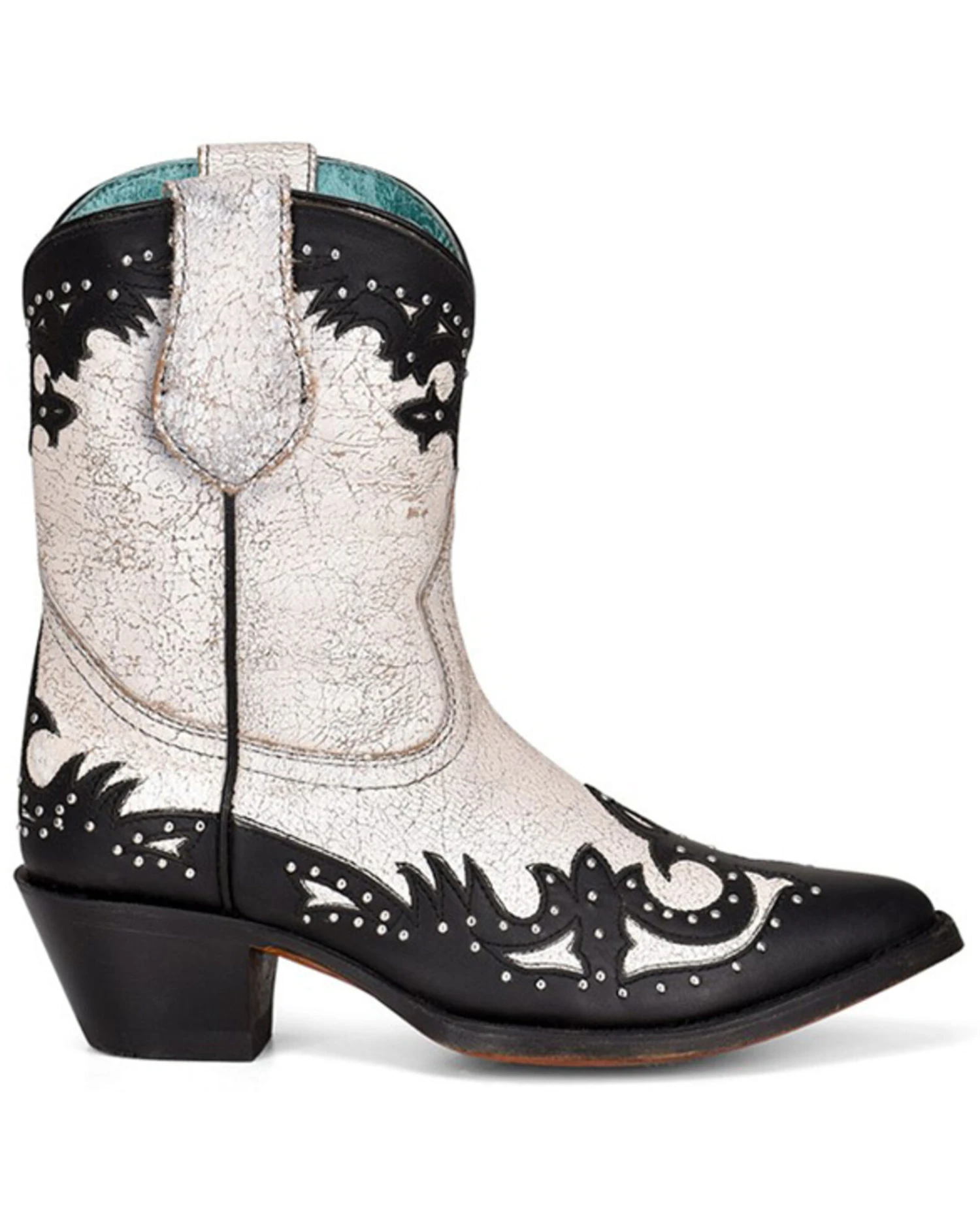 Corral Women's Black Overlay & Studs Western Boots - Pointed Toe - Image 6