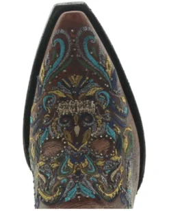 Old Gringo Women's Dulce Calavera Embroidered Cowhide Leather Western Fashion Booties - Snip Toe