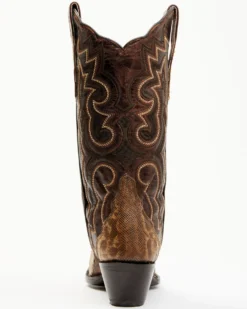 Dan Post Women's Karung Exotic Snake Western Boots - Snip Toe