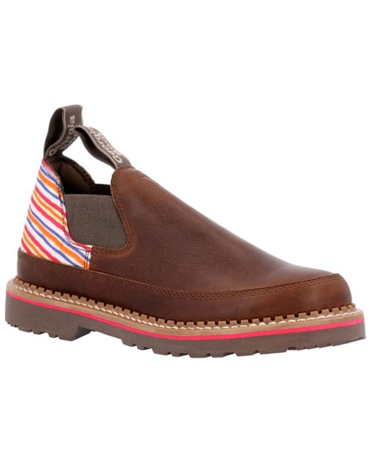 Georgia Boot Women's Stripe Romeo Work Shoes - Moc Toe - Image 4