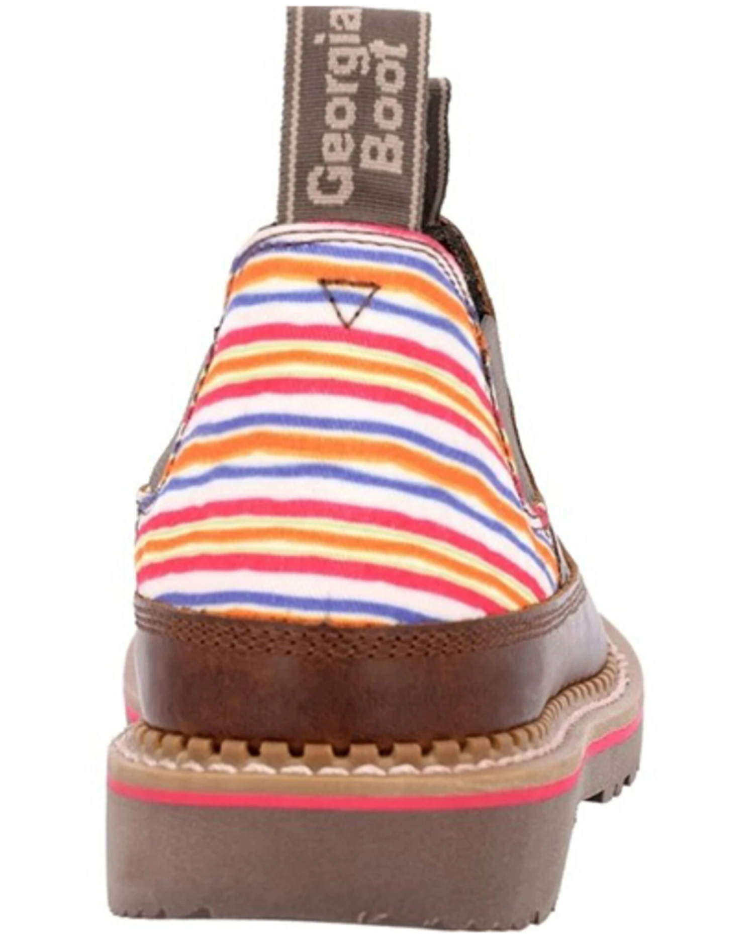 Georgia Boot Women's Stripe Romeo Work Shoes - Moc Toe - Image 5