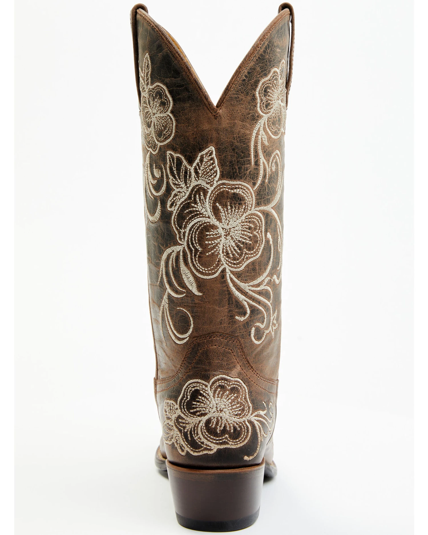 Shyanne Women's Lasy Floral Embroidered Western Boots - Snip Toe - Image 4